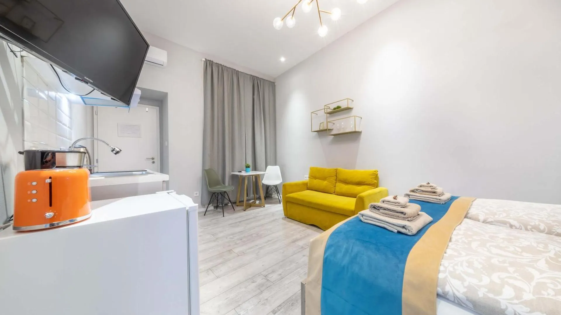 شقة Js Modern Downtown Studios-Self Check-In بودابست