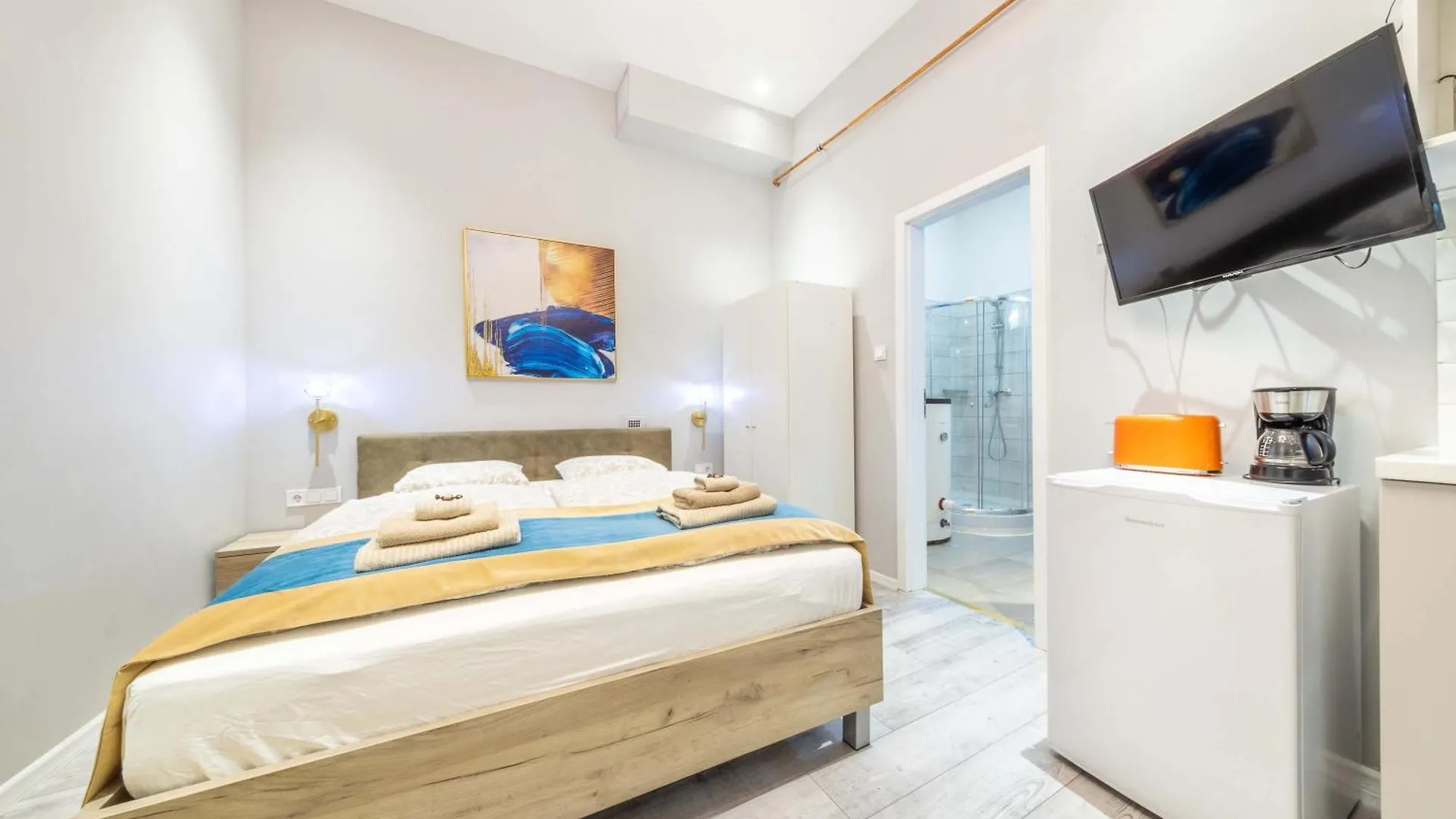شقة Js Modern Downtown Studios-Self Check-In بودابست