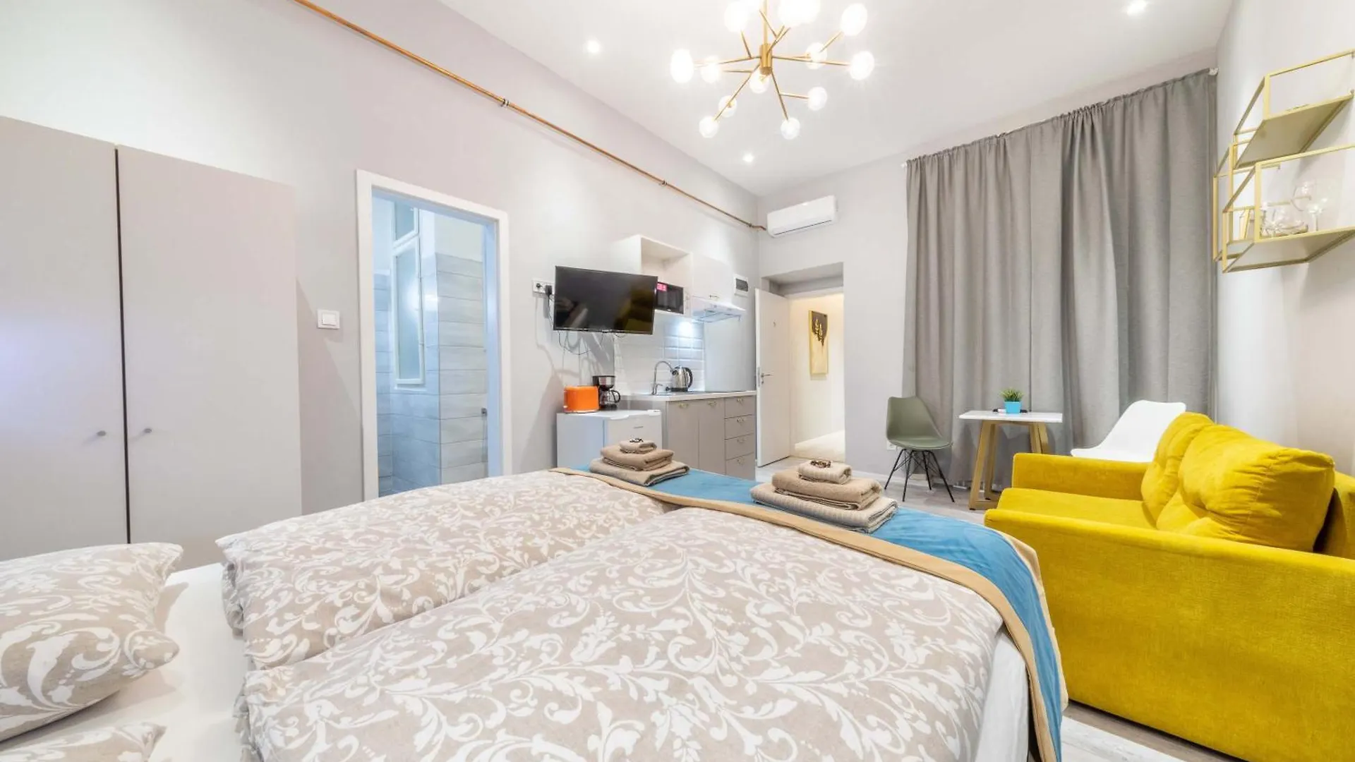 Apartmán Js Modern Downtown Studios-Self Check-In Budapešť